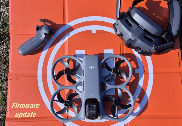 DJI Avata 360 Day-One Firmware Update – What You Need to Know DJI Avata 360 firmware update released on March 27, 2026 shown on RC 2 controller screen