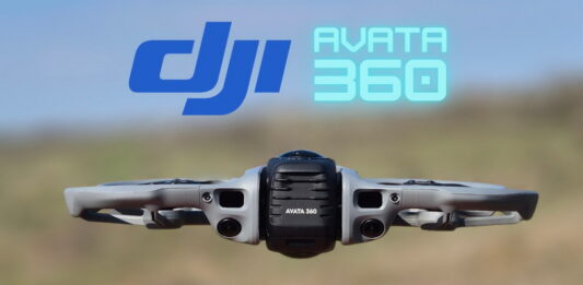 Featured DJI Avata 360 review photo by FirstQuadcopter.com showing the drone’s camera, frame, and propellers.