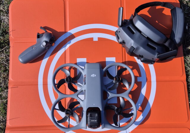 DJI Goggles 3 paired with Avata 360 drone and RC Motion 3 controller for immersive FPV flying experience