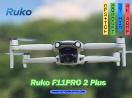 Ruko F11PRO 2 Plus: Features, Camera Performance, and Real-World Impressions Ruko F11PRO 2 Plus drone folded next to its remote controller and battery during my in-depth review and real-world flight testing.