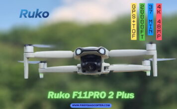 Ruko F11PRO 2 Plus: Features, Camera Performance, and Real-World Impressions Ruko F11PRO 2 Plus drone folded next to its remote controller and battery during my in-depth review and real-world flight testing.