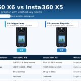 Insta360 X6 vs Insta360 X5 360 cameras comparison